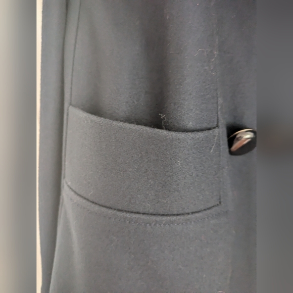 French Connection Ruffle Wool Coat - Picture 2 of 9